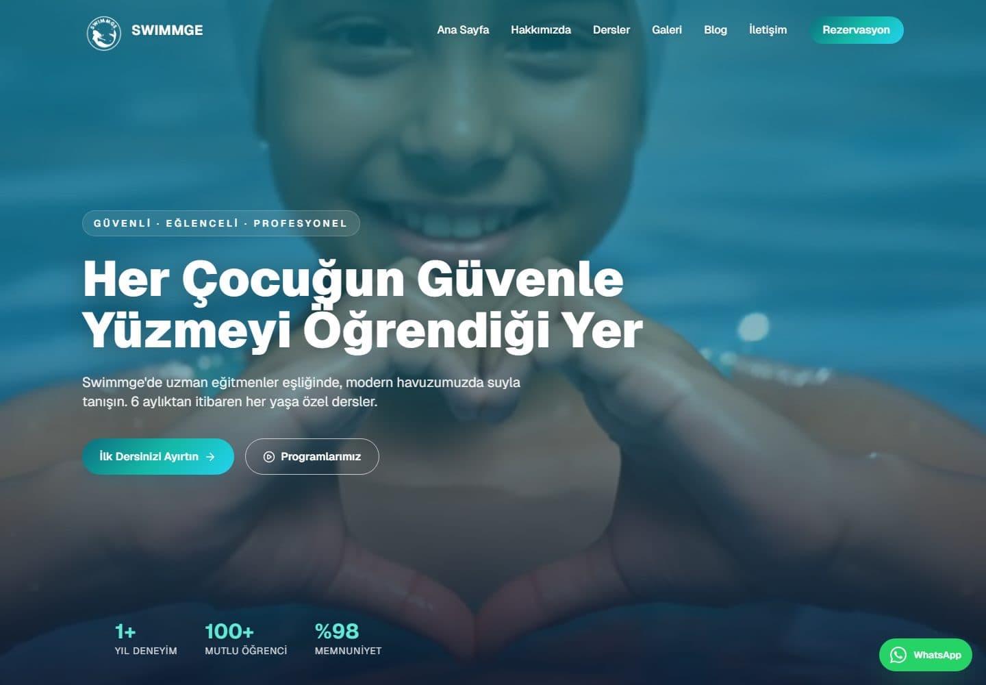 Swimmge — Swimming school & booking platform